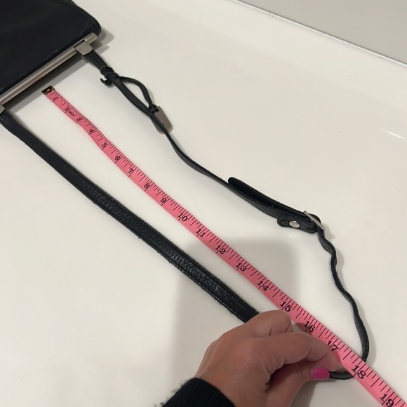 Hartmann vintage leather purse, black, toggle flap closure, EUC - Picture 15 of 16